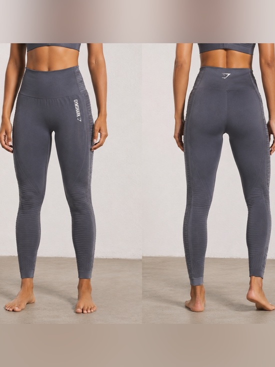 Gymshark Pants - ✨ 3 FOR $50! Gymshark Seamless High Rise Leggings Slate Gray  Small Like New